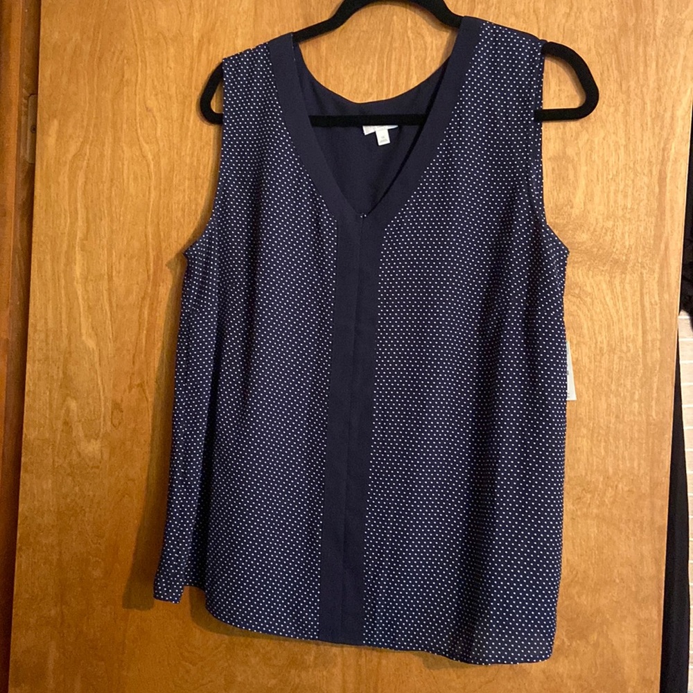 Talbots 1X Sleeveless blouse.